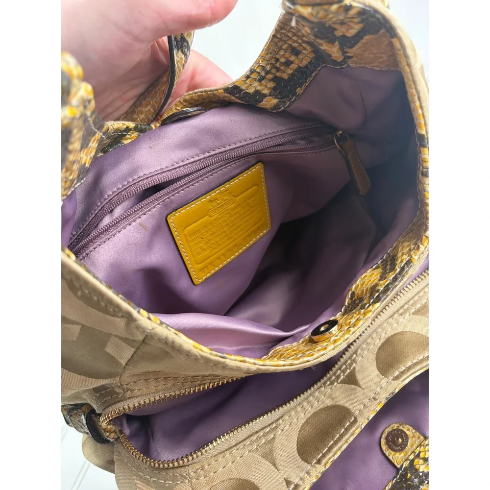 Coach Vintage Y2K Madison Op Art Sateen Maggie Shoulder Bag Purse
